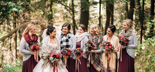 Isabella and Lukas' Romantic Fall Wedding at McMichael Canadian Art Collection