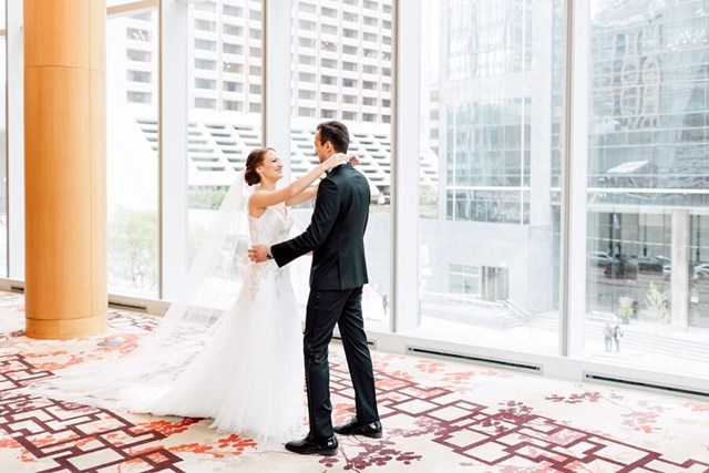 Emily and Hassan's Modern Fairy Tale Wedding at Malaparte