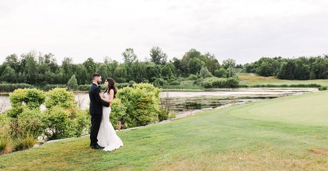 Jessica and Christopher's Classic White-and-Green Wedding at Eagles Nest Golf Club