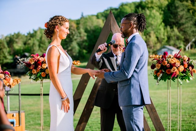 Kelly and Jeff's Colourful and Lively Celebration at Osler Bluff Ski Club