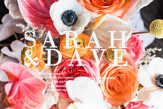 Sarah and Dave's Bloomful Modern Wedding at Malaparte