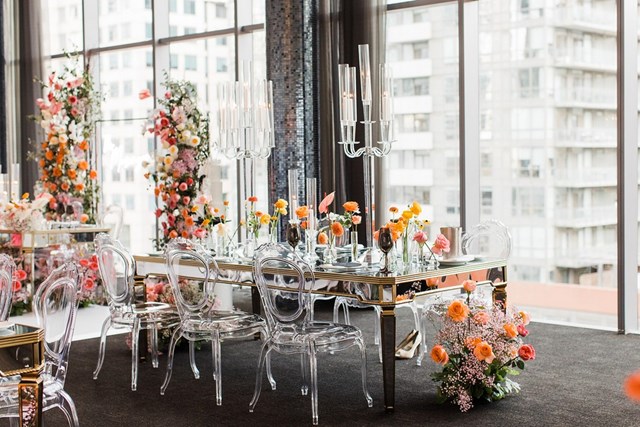 Sarah and Dave's Bloomful Modern Wedding at Malaparte