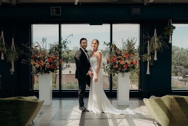 Brittany and Marco's Classic Wedding with a Modern Geometric Twist at The Broadview Hotel