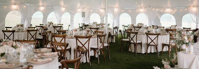 Sophie and Mark's Charming Rustic Tented Affair at Beaumaris Yacht Club