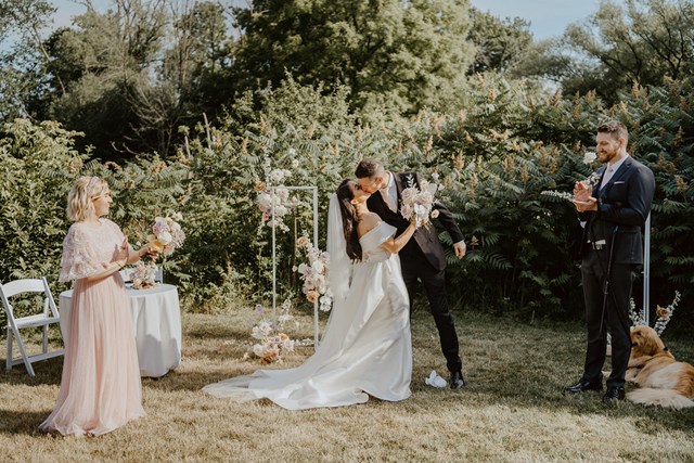 Tamerra and Matt's Gorgeous Tented Wedding At Harding Waterfront Estate