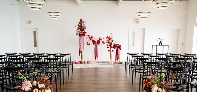 A Cherry-tastic Pop-Up Chapel Co. Wed Wedding at The Henley Room