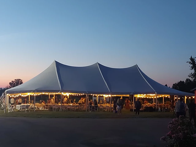 TENT VIEW AT NIGHT