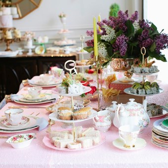 Tableware Rentals: Sweet Bee Tea Party 2